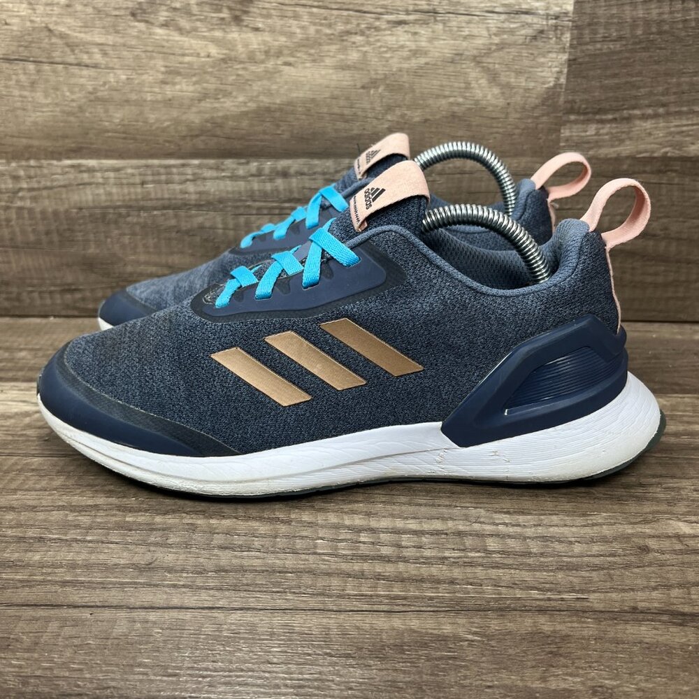 Adidas Rapidrun X Blue Gold Womens US Size 6 EUR 37.3 G27446 Running Shoes - Picture 3 of 9
